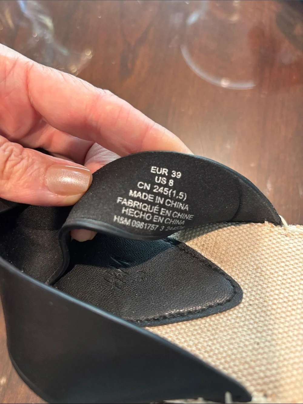 H&M Black Braided Espadrille Ankle-Strap Sandals